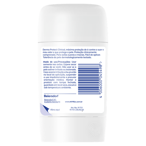 Desodorante Nivea Barra Derma Protect Feminino 54g