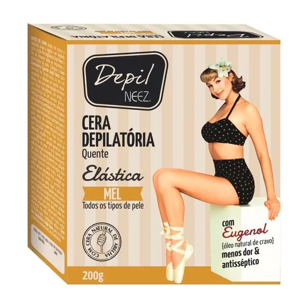 Cera Depilatória Quente Neez Depil Mel 200g