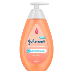 Sabonete Líquido Bebê Cabeça aos Pés 400ml Glicerina Johnson's Hipoalergênico Sabonete Líquido de Glicerina da Cabeça aos Pés Johnson's Baby Frasco 400ml