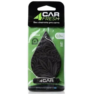 Aromatizador Auto 4Car Fresh Vanilla Folhinha