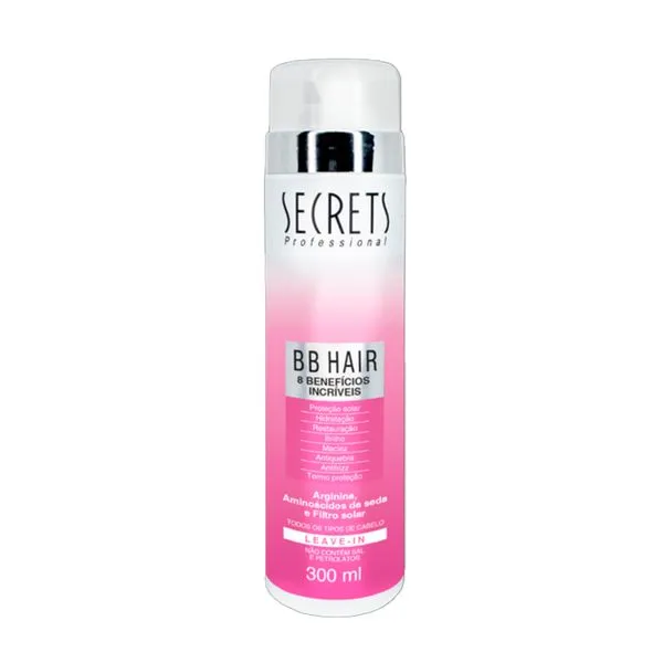 Leave In Secrets BB Hair 8 Benefícios Incríveis 300ml