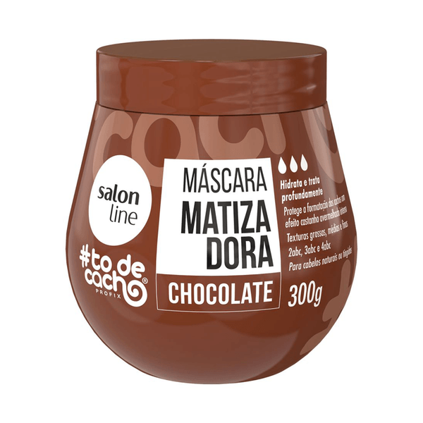 Máscara Capilar Matizadora Salon Line #To De Cacho Chocolate 300g