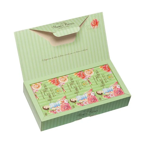 Memphis Estojo Alma De Flores Classic Sabonete C/3