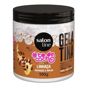 Gelatina Capilar Salon Line Linhaça #To De Cacho Definição & Brilho 550g