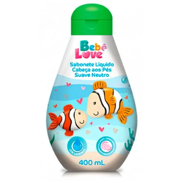 Sabonete Líquido Bebê Love Cabeça Aos Pés 400ml