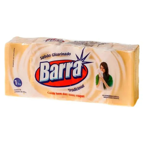 Kit Sabão Em Barra Com 5 Unidades 200g