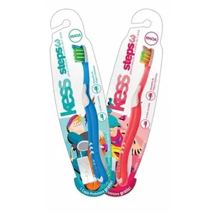 Escova Dental Kess Steps 3 Infantil Extra Macia Cabeça Compacta Kess 1 Unidade