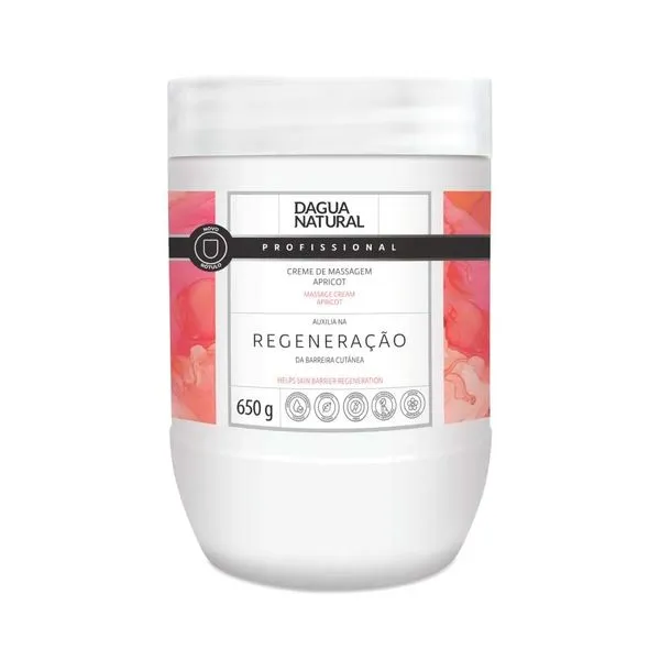 Creme De Massagem D'agua Natural Apricot Regeneração 650g
