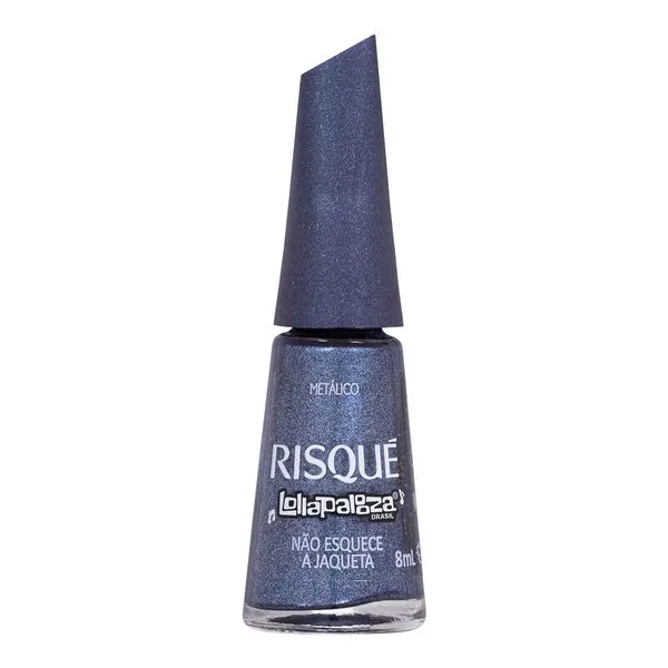 Esmalte Metálico Risqué Lollapalooza Brasil Não Esquece a Jaqueta 8ml