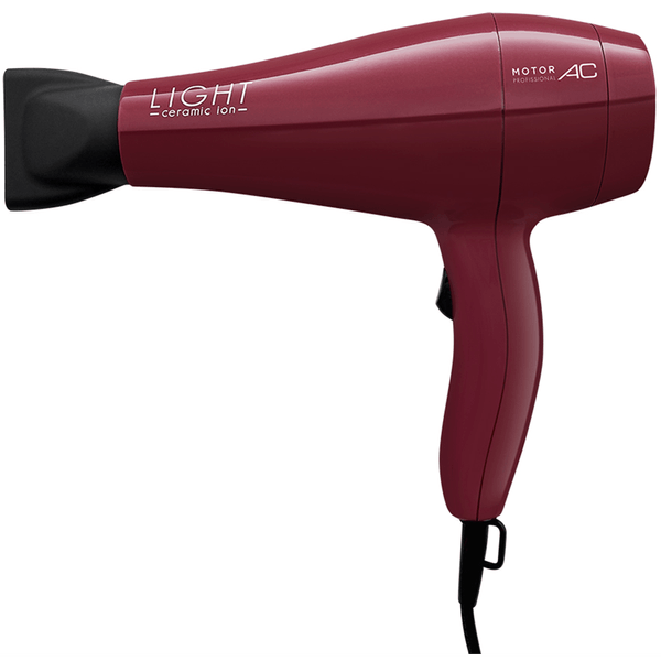 Secador de Cabelos Gama Italy Light Ceramic Ion, 2 temperaturas, 2 velocidades, 2000W, Marsala - 2247 220V