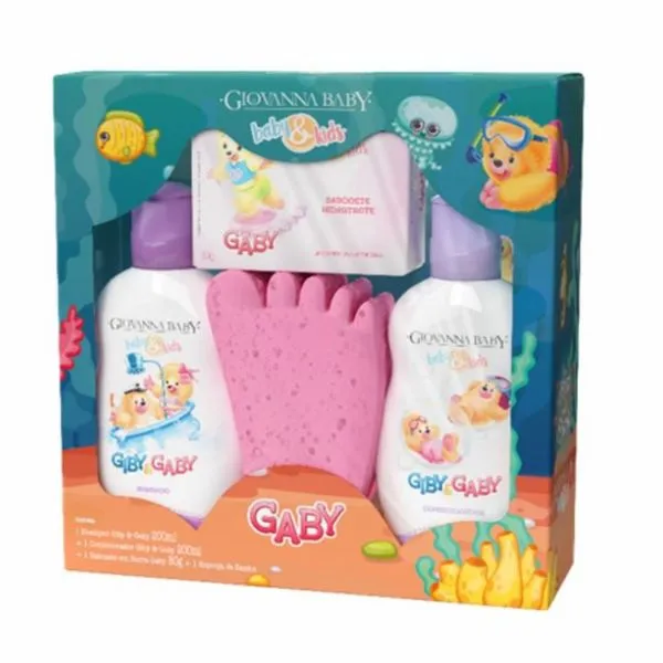 Kit Giovanna Baby Hora Do Banho Rosa Gaby