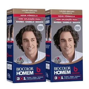 Kit Tonalizante Biocolor Homem Louro Escuro - 2 Unidades