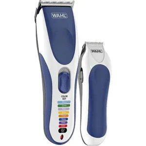 Máquina de Cortar Cabelo com Aparador de Pelos Wahl Color Pro Cordless Azul Prata 127V