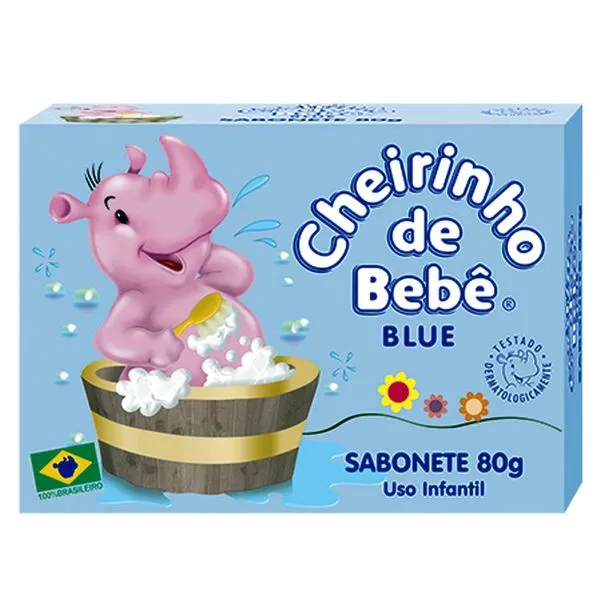 Sabonete Infantil Cheirinho De Bebê Blue 80g