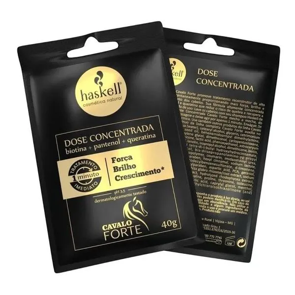 Dose Concentrada Haskell Tratamento Imediato Cavalo Forte 40g