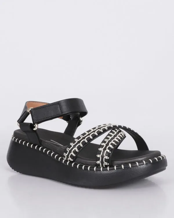 Sandália Feminina Vizzano Flatform Preta 37