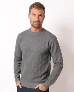 Suéter Masculino Tricô Cinza Mescla P