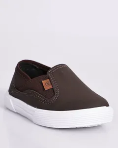 Tênis Bebê Molekinho Casual Slip On Marrom 19