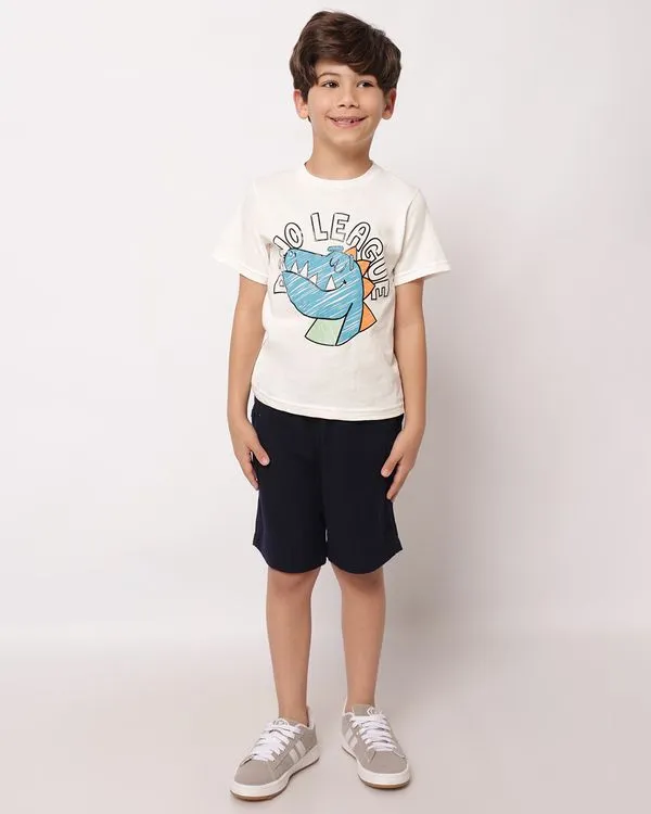 Bermuda Infantil Reta Viscolinho com Bolsos Marinho 4
