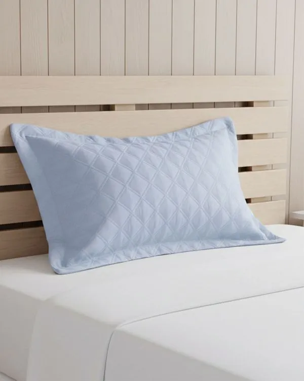 Porta Travesseiro Andreza 50cm x 70cm Azul UN