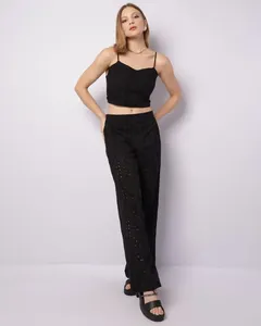 Calça Feminina Berry & Co. Pantalona Laise Preta P