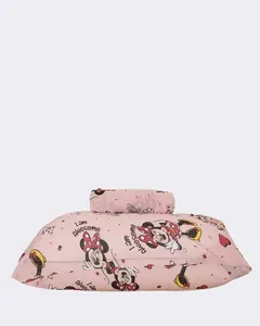 Jogo De Cama Solteiro 2 Peças Disney Rosa UN