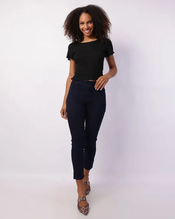 Calça Jeans Feminina Cigarrete Azul 46