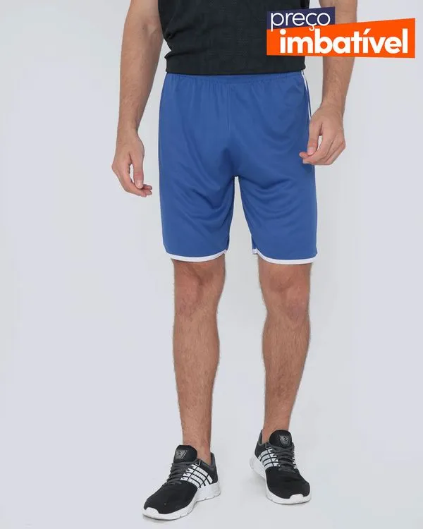 Bermuda Esportiva Masculina Listras Azul Escuro G