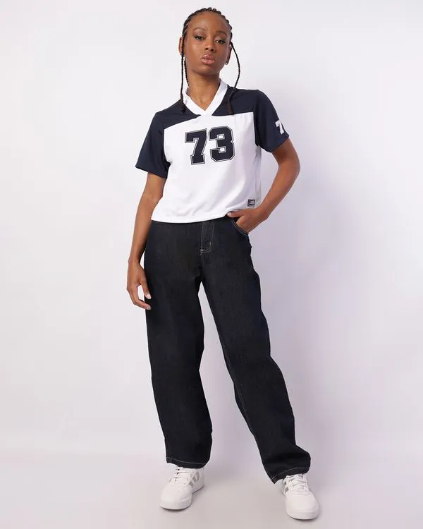 Calça Jeans Feminina Balloon Azul 34