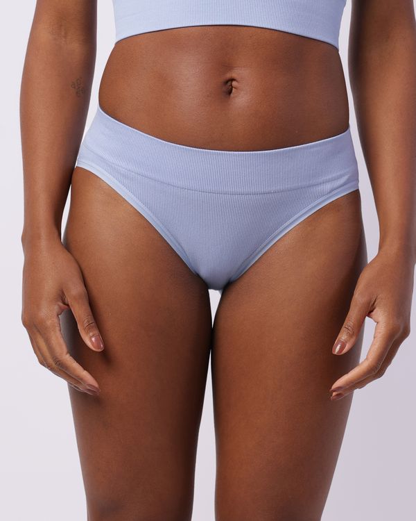 Calcinha Feminina Biquíni Canelada Azul P