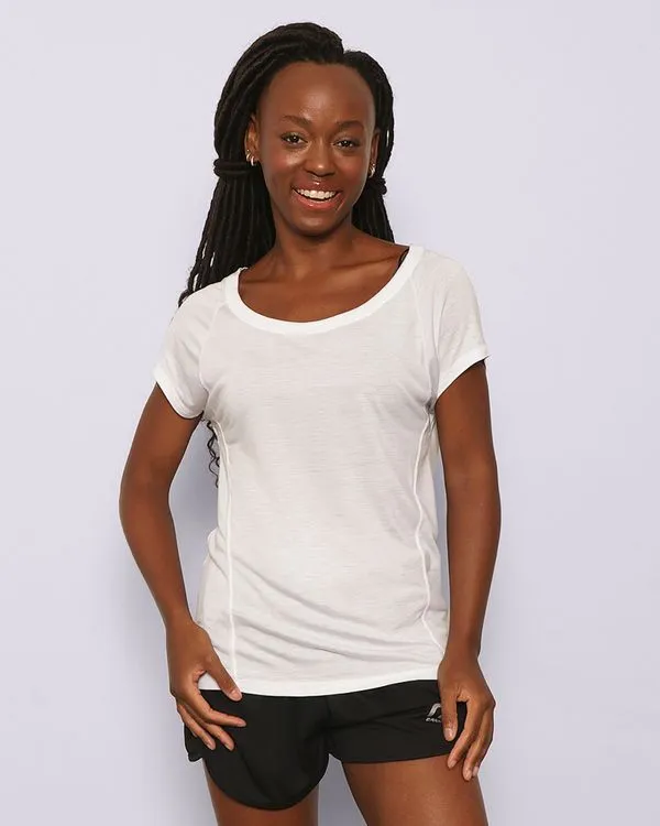Blusa Fitness Feminina Fitter Mullet Recorte Frontal Branca P