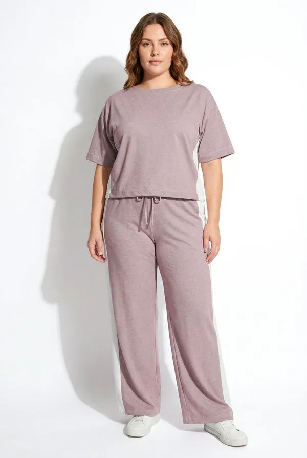 Blusa em Malha Tricot Roxo Claro XXG