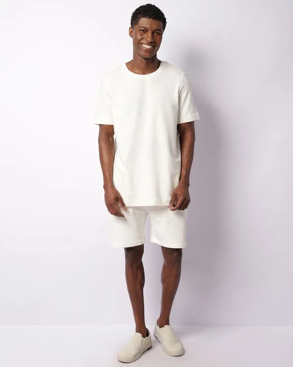 Bermuda Masculina Atoalhada Com Bolsos Off White GG