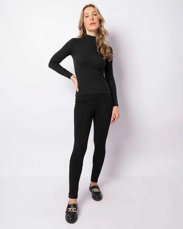 Calça Legging Feminina Berry & Co. Montaria Preta P