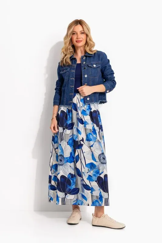 Jaqueta em Jeans Azul Escuro GG