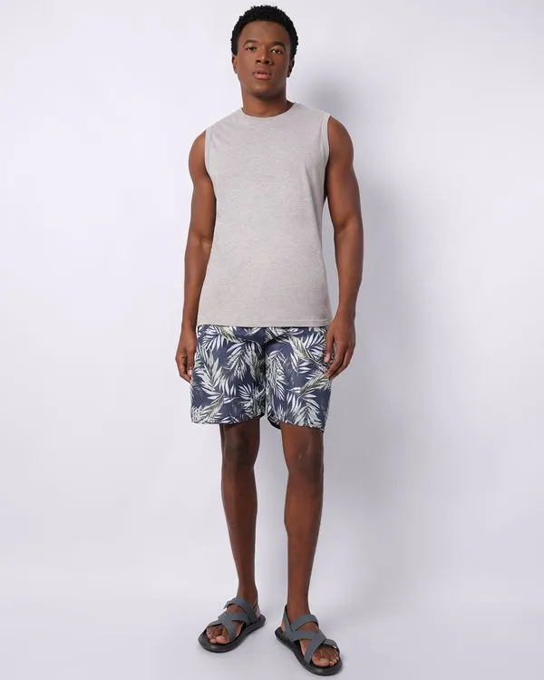 Bermuda Surf Masculina Reta Estampada Marinho M