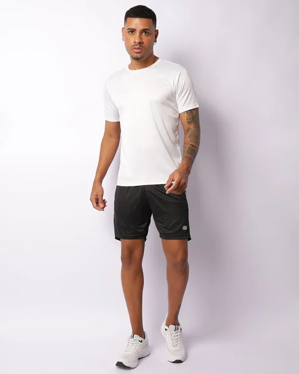 Bermuda Esportiva Masculina Dry Fit Com Bolsos Listrada Preta GG