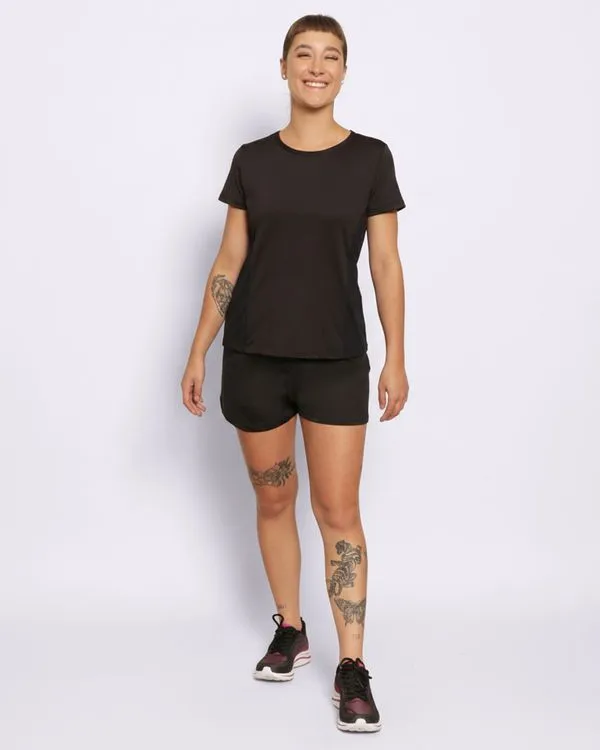 Short Fitness Feminino Curto Fitter Preto M