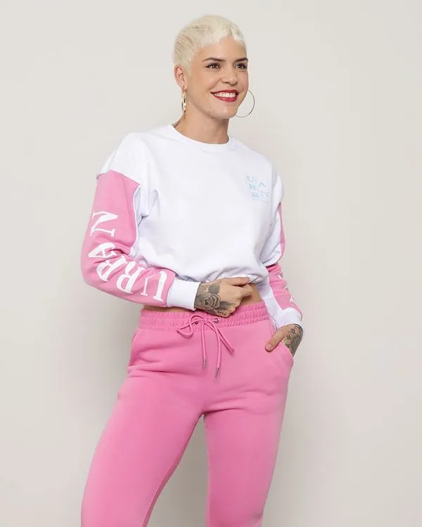 Blusa Feminina Moletinho Cropped Branca G