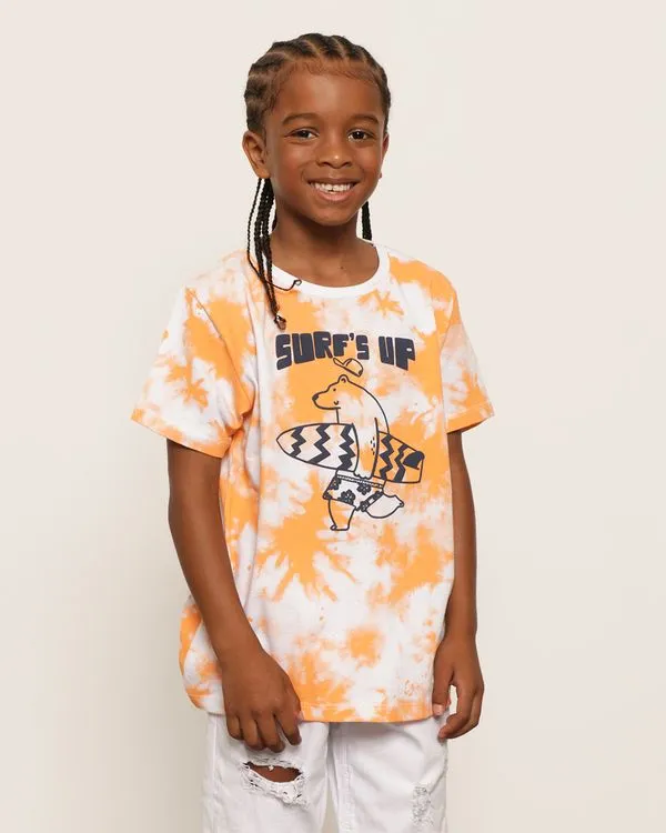 Camiseta Infantil Menino com Estampa Branca 6