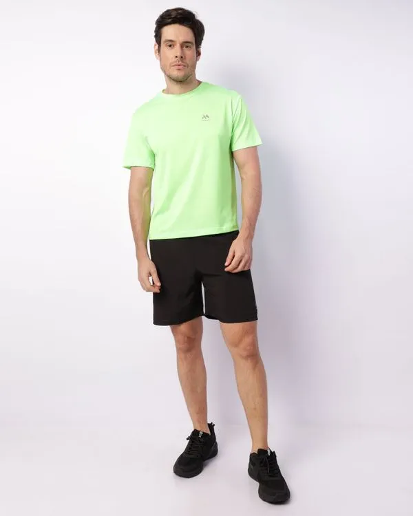 Bermuda Esportiva Masculina Dry Fit Forro Com Bolso Preta P
