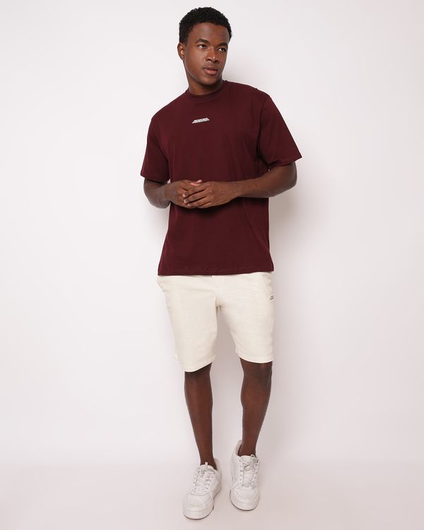 Bermuda Masculina Reta com Linho Bolsos Off White G