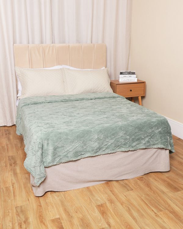 Cobertor King Corttex Dexter 240cm x 260cm Verde UN