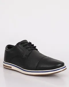 Sapato Masculino Casual Crato Couro Texturizado Preto 42