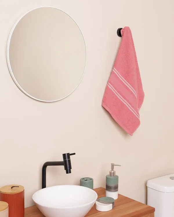 Toalha Rosto 48cm x 80cm Jasmin Rosa UN