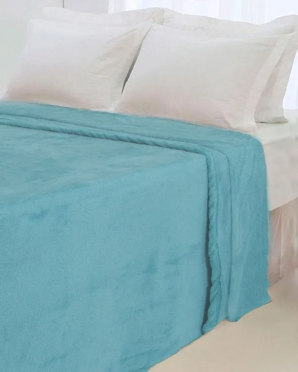 Manta Casal Flannel Arte & Cazza Azul UN