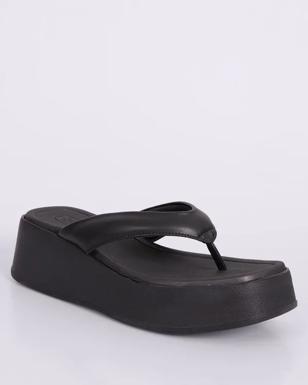 Tamanco Feminino Beira Rio Flatform Preta 37