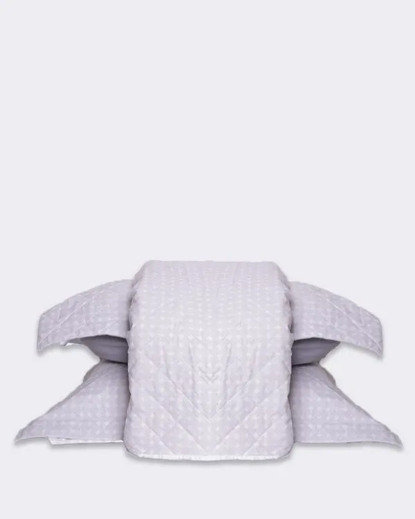 Kit Colcha Arte & Cazza 200cm x 250cm Estampada Cinza UN