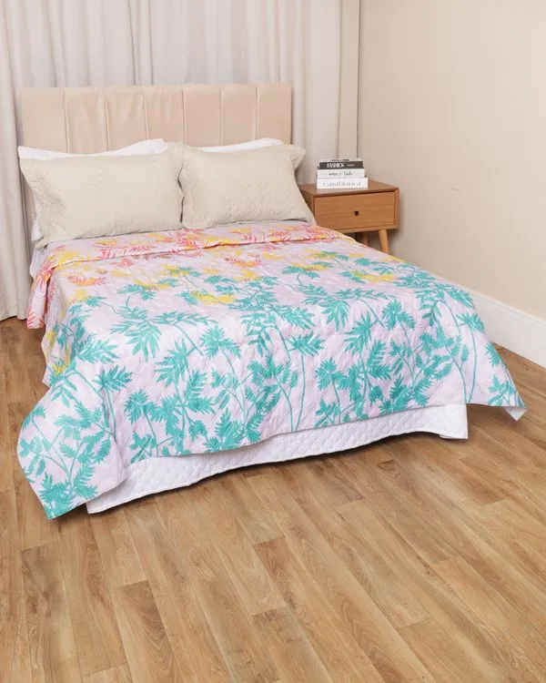 Colcha Casal Arte & Cazza 170 Fios Matelassê Estampada Lilás UN