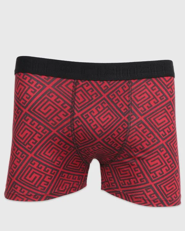 Cueca Juvenil Boxer Estampa Sortida Vermelho 14